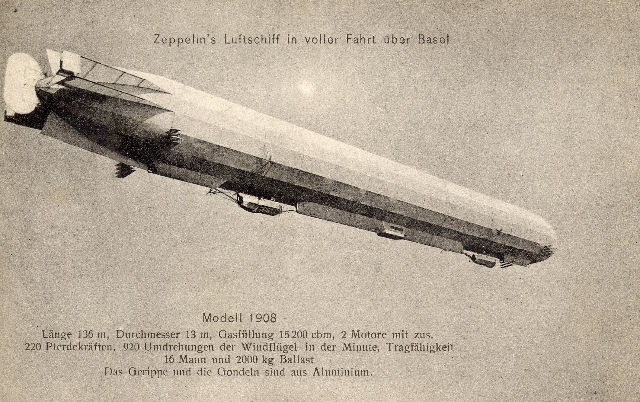 Das Luftschiff Zeppelin 1908